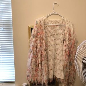 Rainbow glitter cardigan